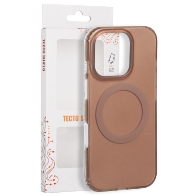 Tecto Shield Mistiq Mag case for iPhone 16 Pro 6,3" brown