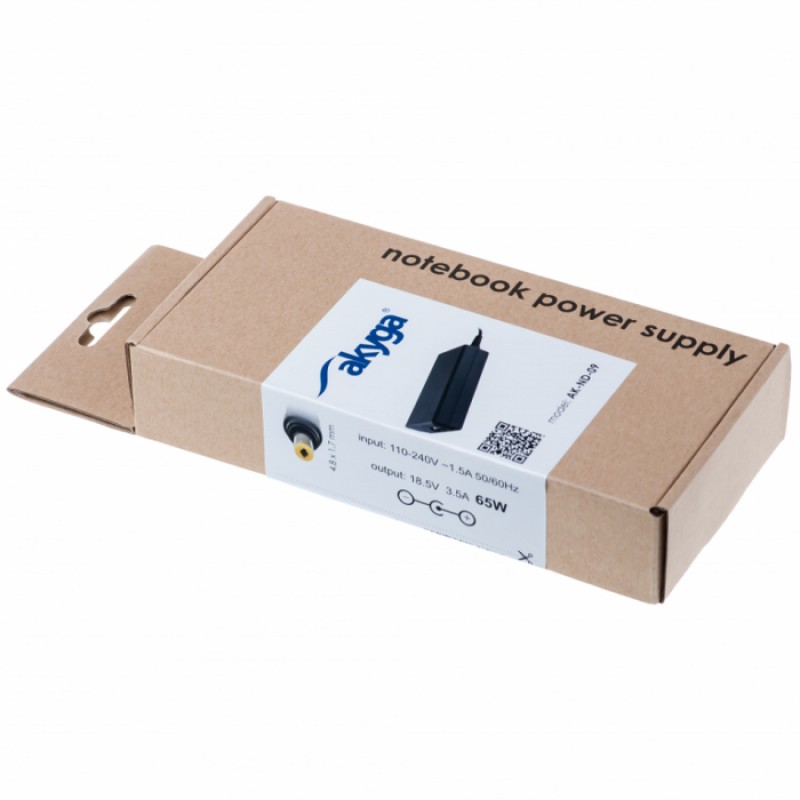 Akyga power supply for laptops Toshiba AK-ND-09 Akyga power supply for laptops Toshiba AK-ND-09