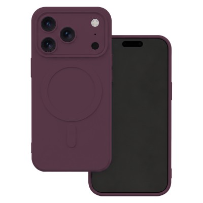 Simple Color Mag case for iPhone 17 Pro 6,3" / 18 Pro 6,3" dark cherry