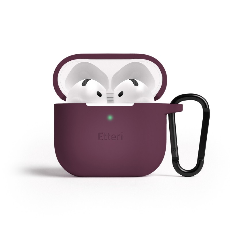Etteri silicone case for AirPods 4 dark cherry Etteri silicone case for AirPods 4 dark cherry
