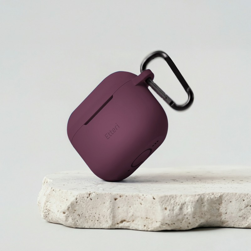 Etteri silicone case for AirPods 4 dark cherry Etteri silicone case for AirPods 4 dark cherry