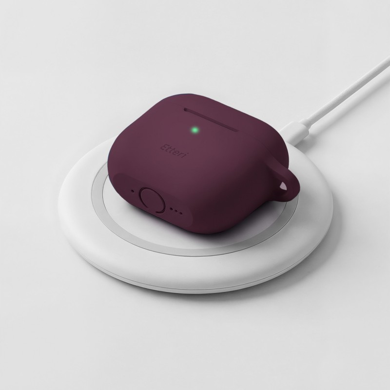 Etteri silicone case for AirPods 4 dark cherry Etteri silicone case for AirPods 4 dark cherry
