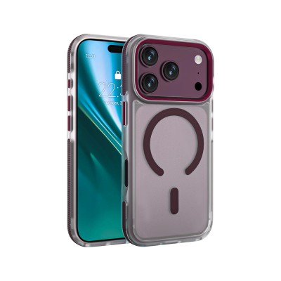 Etteri Icy Mag case for iPhone 17 Pro / 18 Pro dark cherry