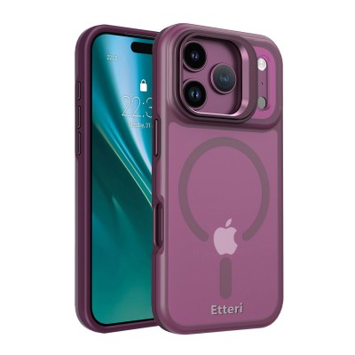 Etteri Morning Fog case for iPhone 17 Pro Max / 18 Pro Max dark cherry